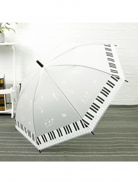 Matte Clear Piano Pattern Manual Umbrella
