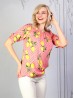 Off The Shoulder Fashion Top With Lemon Print 