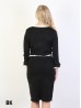 Classical Black Dress W/ Bell Sleeve