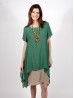 Layered 2-Tone Short-Sleeve Shift Dress