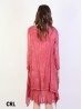 Layered Soild Long Shift Dress