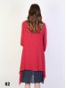 Layered 2-Tone Long-Sleeve Shift Dress