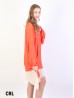 Layered Long Sleeve Shift Dress W/ Belt or Scarf