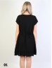 Italian Design Dress with Flouncy Edge