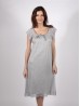 Lacy Cap Sleeved Cotton Feel Night Dress