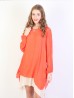 Layered Long Sleeve Shift Dress