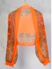 Printed Chiffon Foldable Bolero with Storage Bag