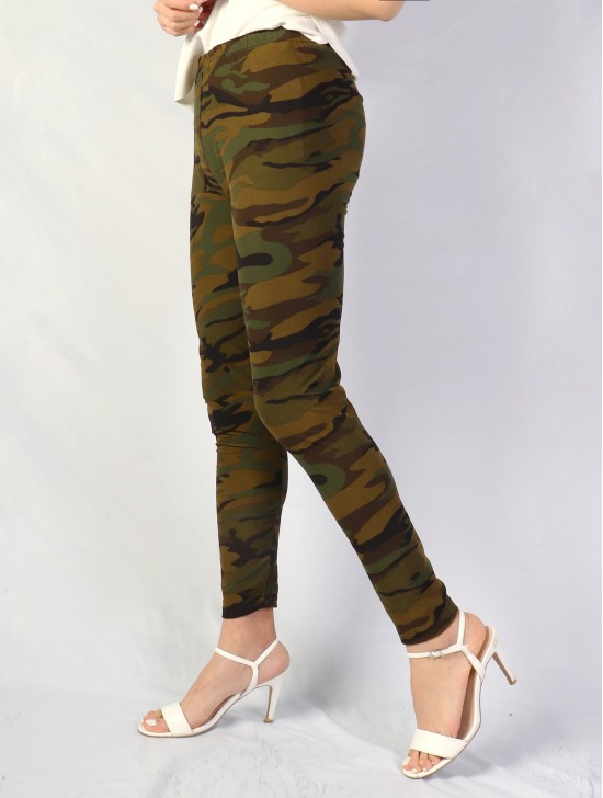 Camouflage Pattern Stretchy Legging 