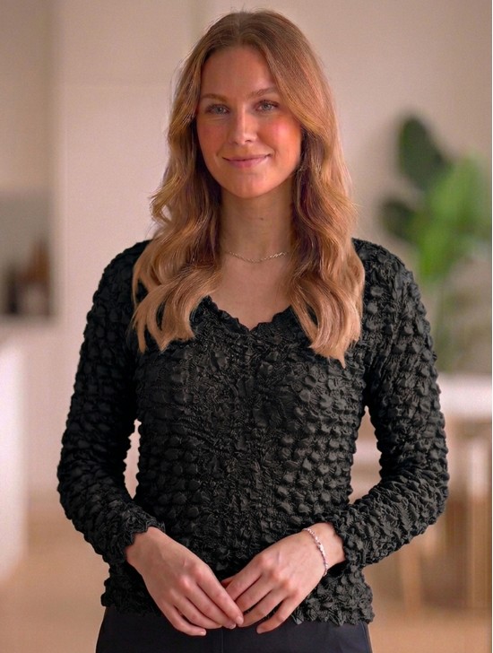 BUBBLE TOP, LONG SLEEVE