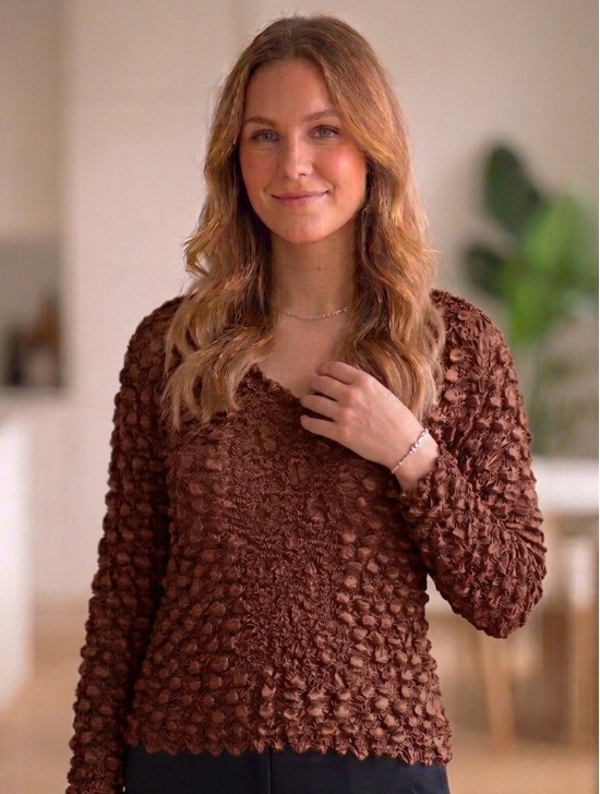 BUBBLE TOP, LONG SLEEVE