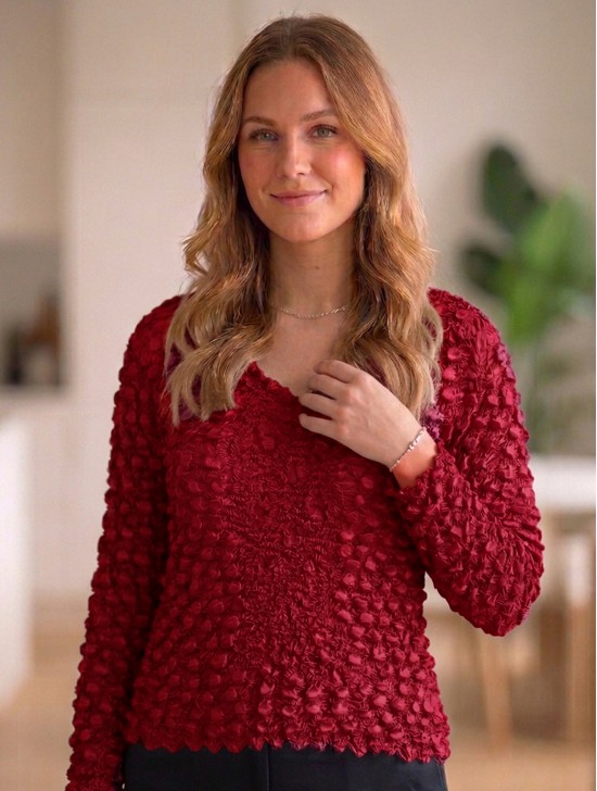 BUBBLE TOP, LONG SLEEVE