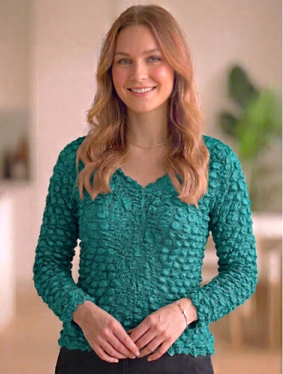 BUBBLE TOP, LONG SLEEVE
