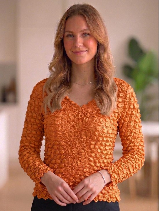 BUBBLE TOP, LONG SLEEVE