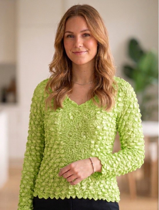 BUBBLE TOP, LONG SLEEVE