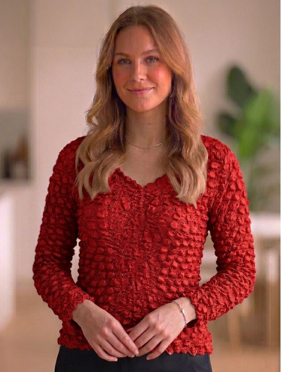 BUBBLE TOP, LONG SLEEVE