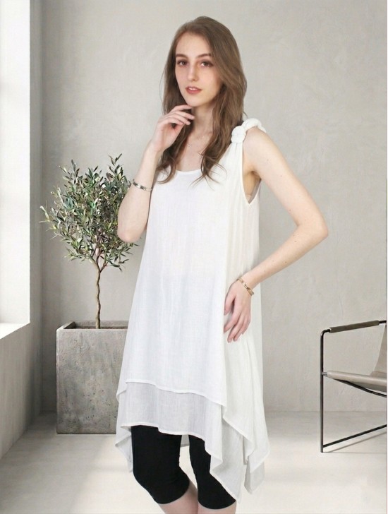Double Layers Fashion Sleeveless Top