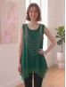 Arched Rhinestone Chiffon Top