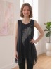 Feather Rhinestone Chiffon Tops Feather Rhinestone Chiffon Tops