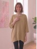 Front-Gathered Mid Sleeved Sparkle Top Front-Gathered Mid Sleeved Sparkle Top