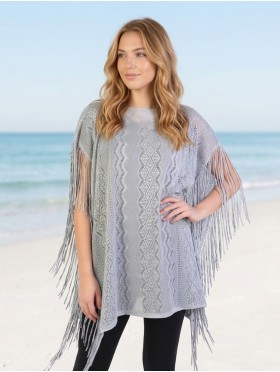 Lace Crochet Top with Fringe