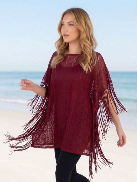 Lace Crochet Top with Fringe Lace Crochet Top with Fringe