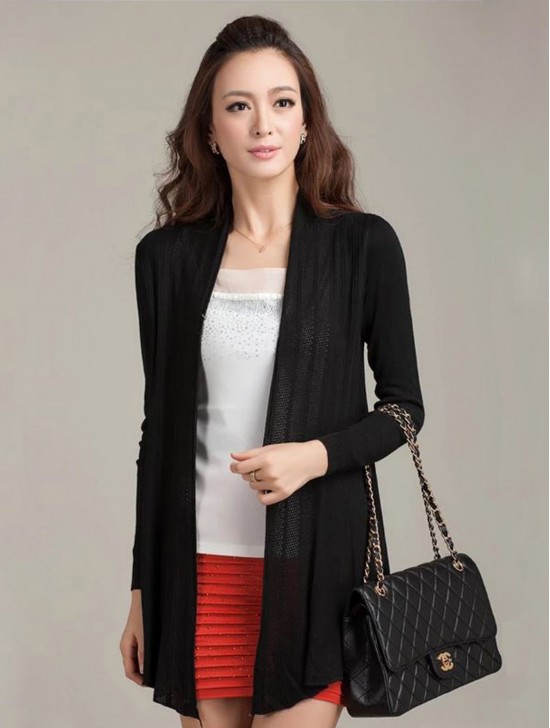 Mercerized Cotton Cardigan