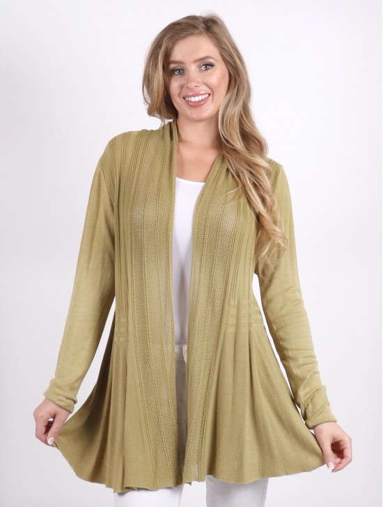 Mercerized Cotton Cardigan