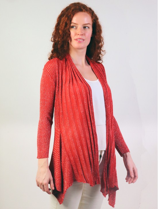 Cardigan With Mercerized Cotton