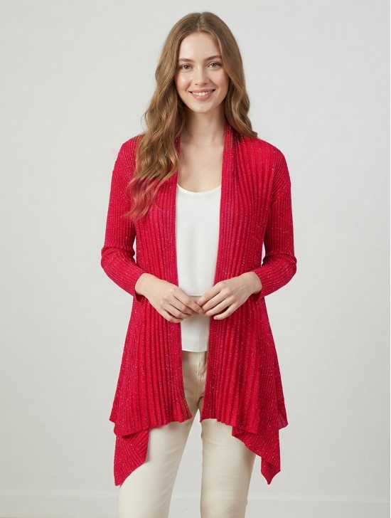 Cardigan With Mercerized Cotton