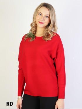 Long Bat Sleeves Pullover Loose Top