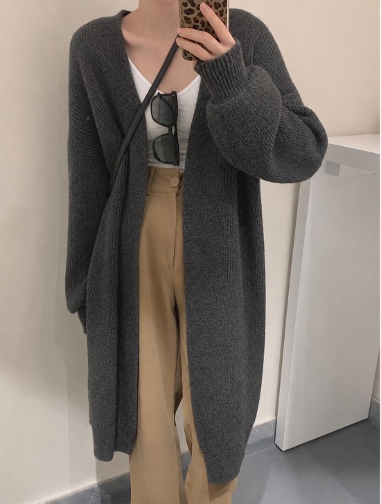 Solid Color Knitted Cardigan Solid Color Knitted Cardigan