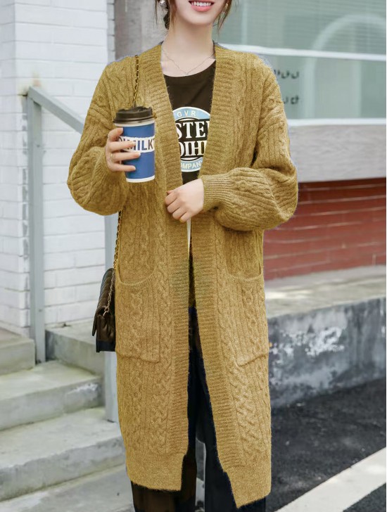 Solid Color Knitted Cardigan Solid Color Knitted Cardigan