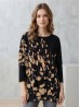 Abstract Long Bat Sleeves Pullover Loose Tops Abstract Long Bat Sleeves Pullover Loose Tops