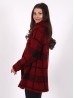 Plaid Fuzzy Knit Cardigan