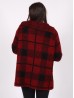 Plaid Fuzzy Knit Cardigan