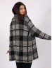 Plaid Fuzzy Knit Cardigan