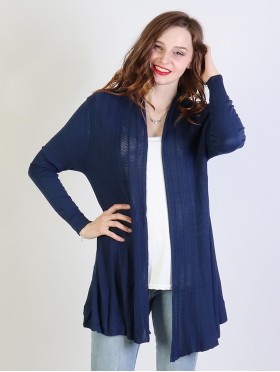 Mercerized Cotton Cardigan