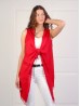 Solid Color Vest Kimono