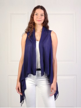 Solid Color Vest Kimono