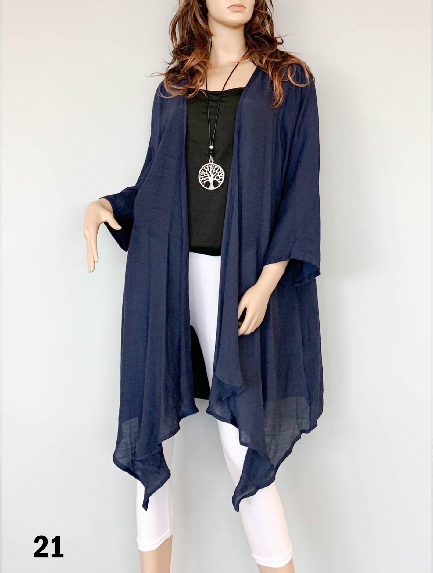 long sleeve chiffon maxi cardigan