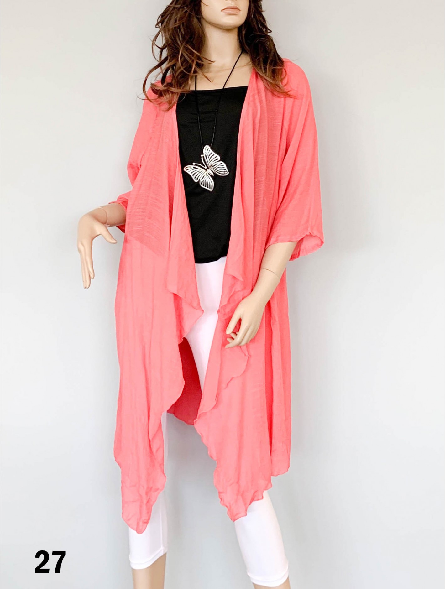 long sleeve chiffon maxi cardigan