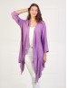 Solid Long-Sleeved Maxi Cardigan
