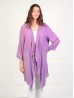 Solid Long-Sleeved Maxi Cardigan