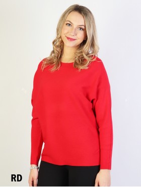 Long Bat Sleeves Pullover Loose Top