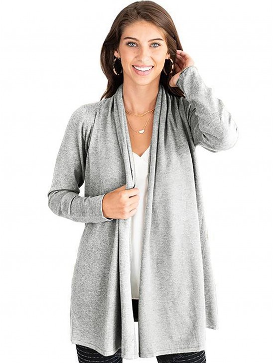 Soft Open-Front Cardigan