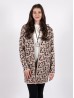 Leopard Print Premium Cardigan with Hood and Pockets