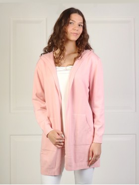 Premium Stretchy Hooded Cardigan W/ Pockets