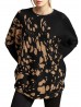 Abstract Long Bat Sleeves Pullover  Loose Tops