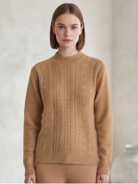 Solid Color Knitted Sweater