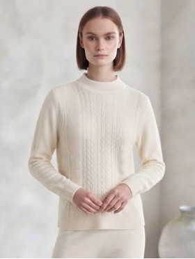 Solid Color Knitted Sweater